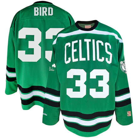 Larry Bird Boston Celtics Big & Tall NBA Hockey Jersey - Kelly Green