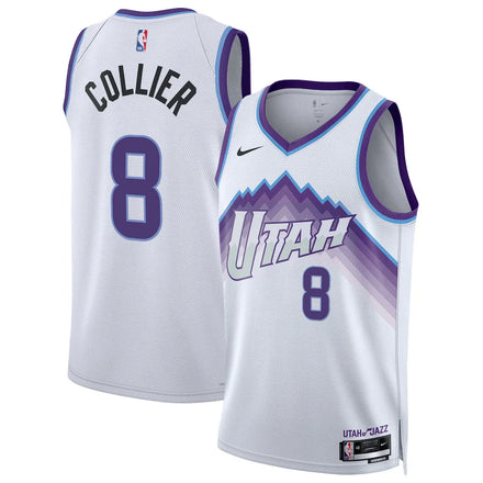 Isaiah Collier Utah Jazz Unisex - Association Edition - White