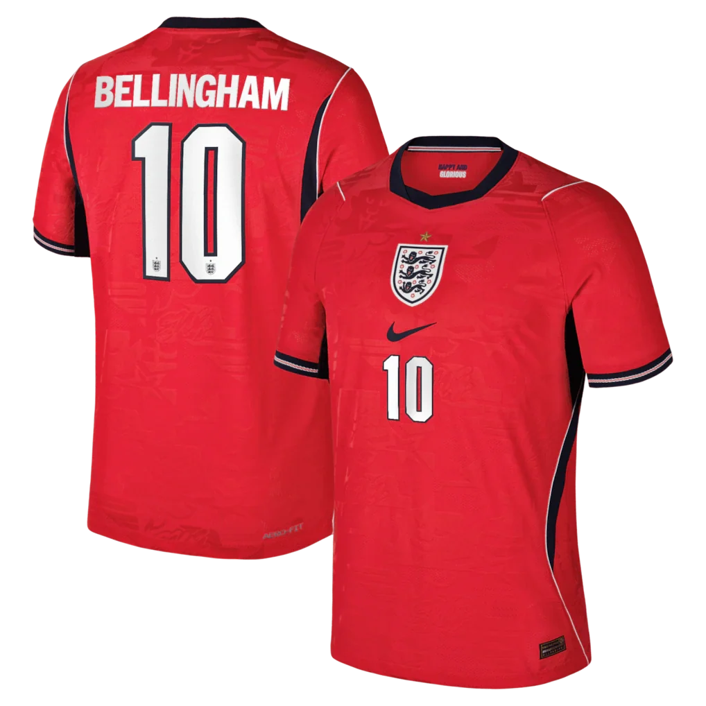 Jude Bellingham England National Team 2026 Away Match - Red