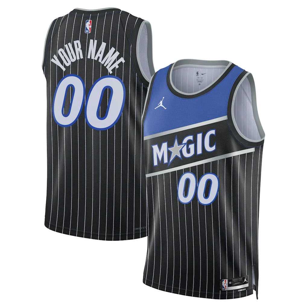Orlando Magic Unisex Swingman Custom Jersey - Statement Edition - Black