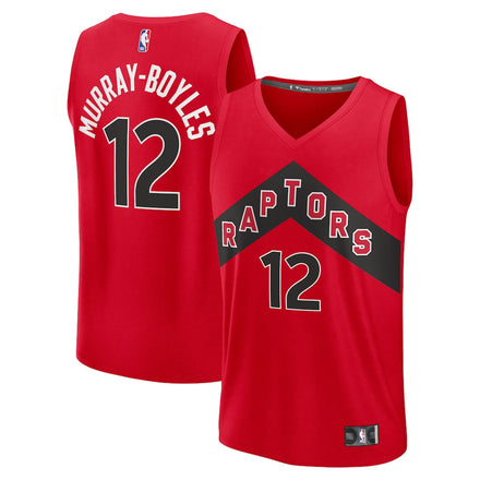 Collin Murray-Boyles Toronto Raptors Fanatics 2025 NBA Draft First Round Pick Fast Break Jersey - Icon Edition - Red