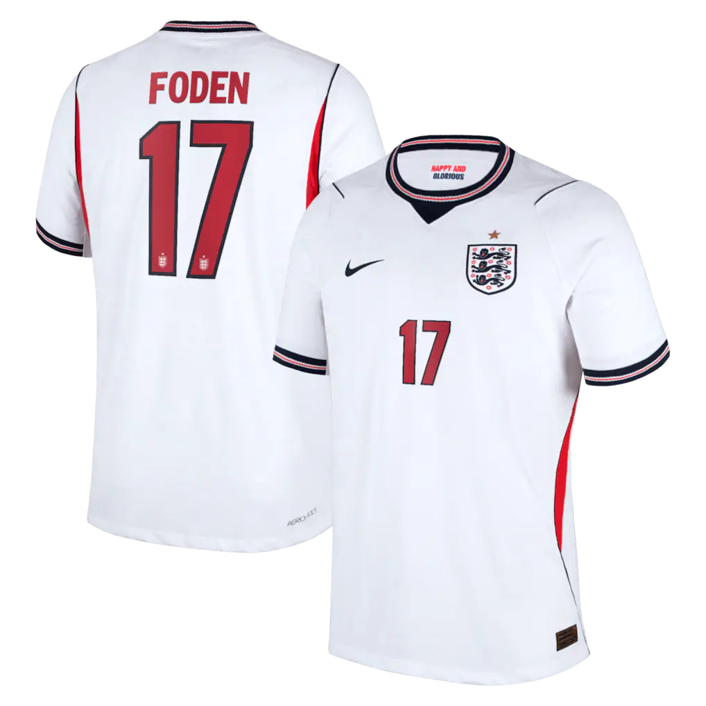 Phil Foden England National Team 2026 Home Match - White
