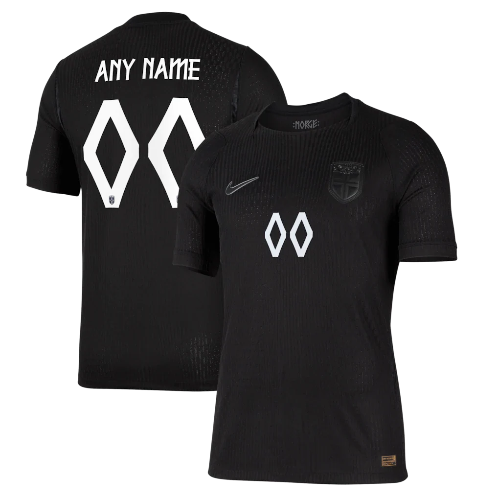 Norway National Team 2026 Away Match Custom Jersey - Black