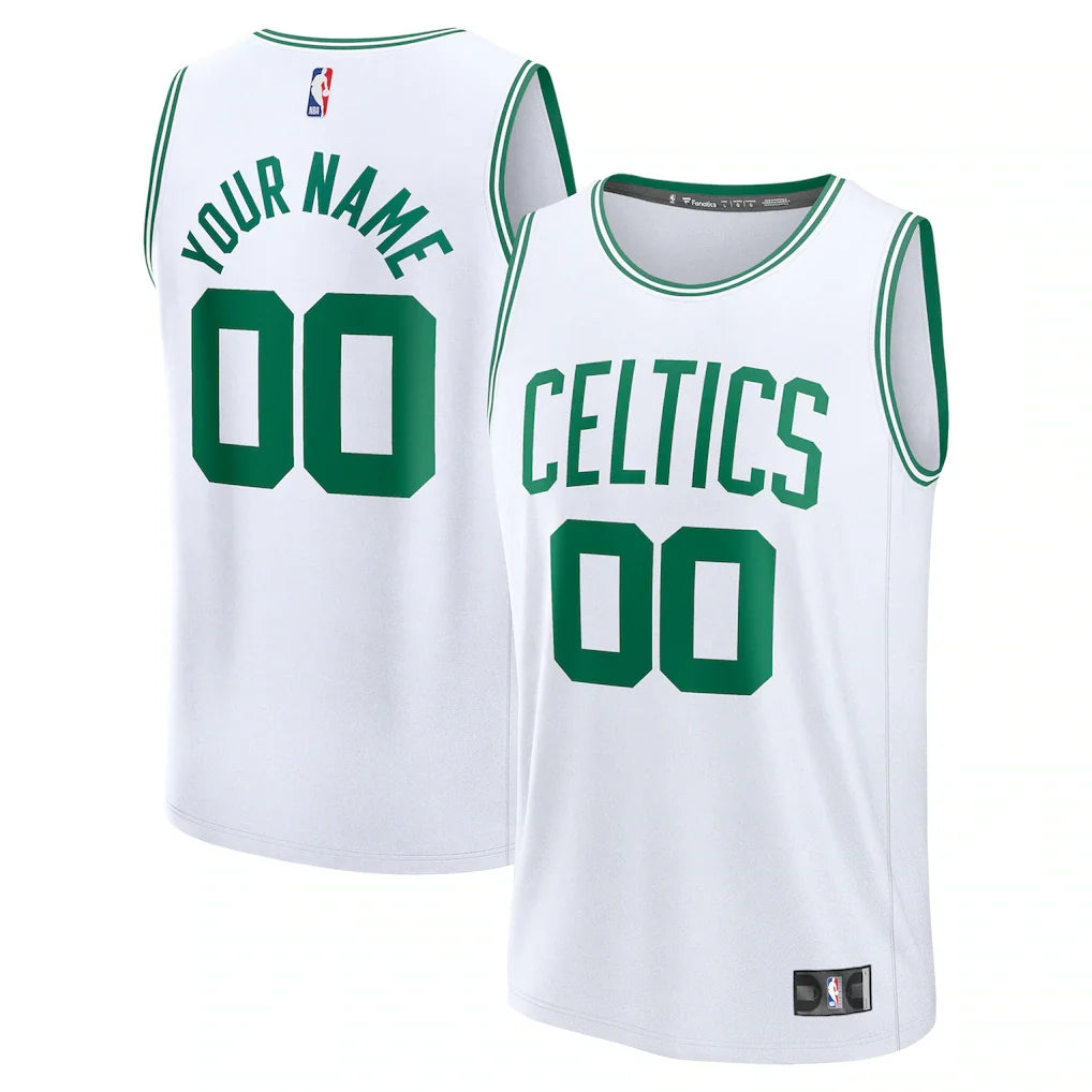 Boston Celtics Custom Jersey - Association Edition - White
