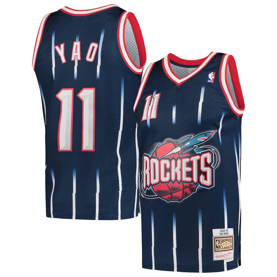 Yao Ming Houston Rockets 2002/03 Hardwood Classics - Navy