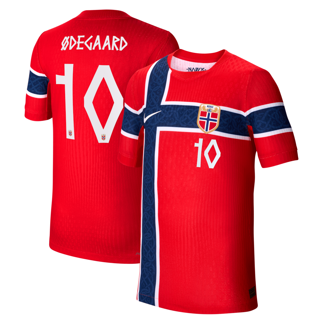 Martin Ødegaard Norway National Team Youth 2026 Home Match - Red