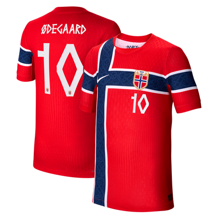 Martin Ødegaard Norway National Team Youth 2026 Home Match - Red