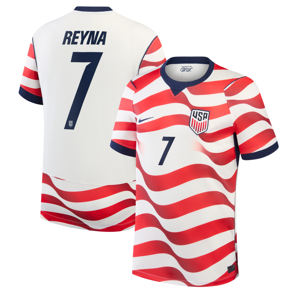 Giovanni Reyna USMNT Nike 2026 Home Stadium Jersey - White