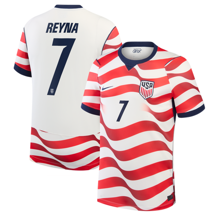 Giovanni Reyna USMNT Nike 2026 Home Stadium Jersey - White