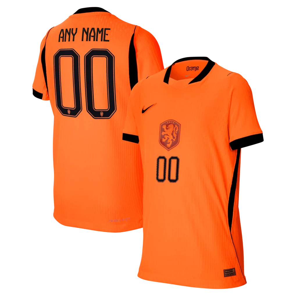 Netherlands National Team Youth 2026 Home Match Custom Jersey - Orange