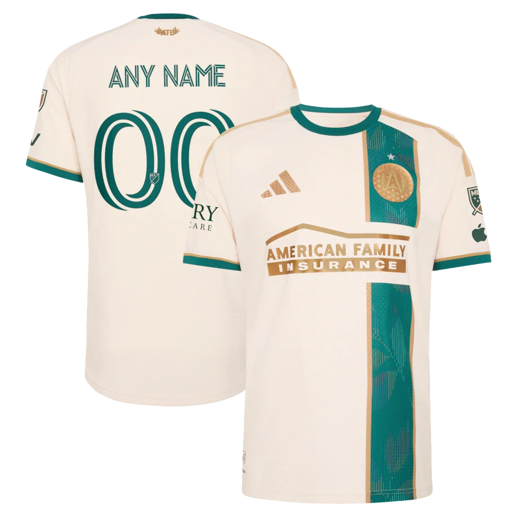 Atlanta United FC 2026 Spirit Of '96 On-Field Patch Custom Jersey - Tan