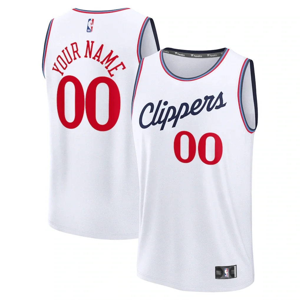 LA Clippers Custom Jersey - Association Edition - White