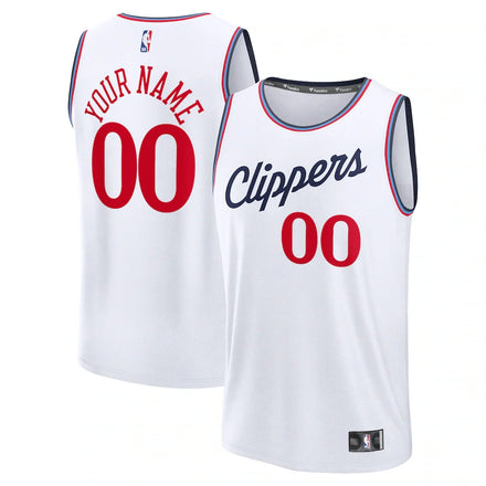 LA Clippers Custom Jersey - Association Edition - White