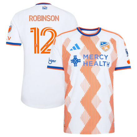 Miles Robinson FC Cincinnati 2026 The Seven Hills Kit On-Field Patch Jersey - White