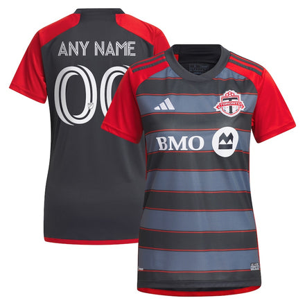 Toronto FC adidas Women's 2023 Club Kit Custom Jersey - Gray