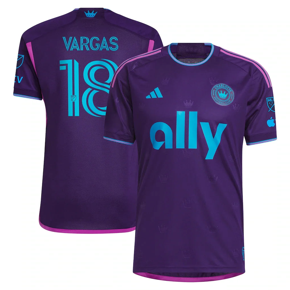 Kerwin Vargas Charlotte FC 2023 Crown Jewel Kit Player Jersey - Purple