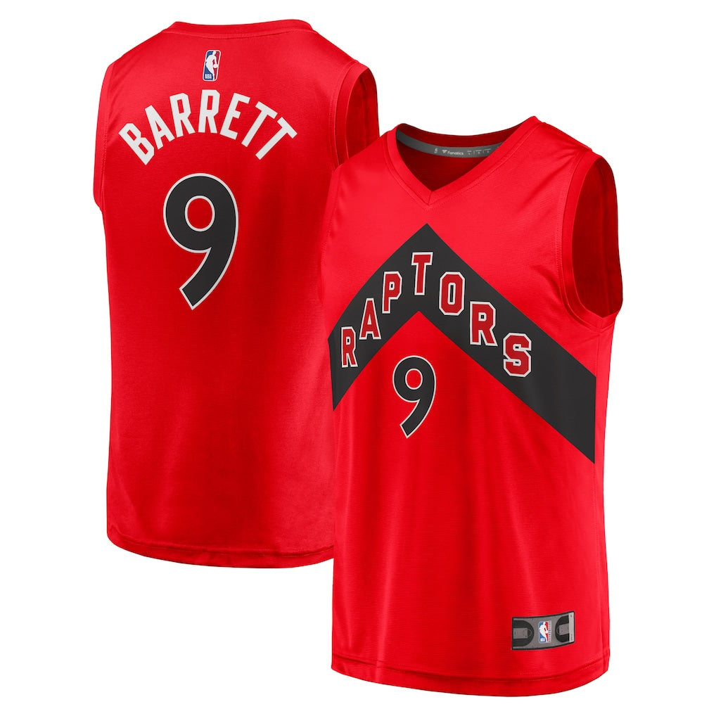 RJ Barrett Toronto Raptors Player Jersey - Icon Edition - Red