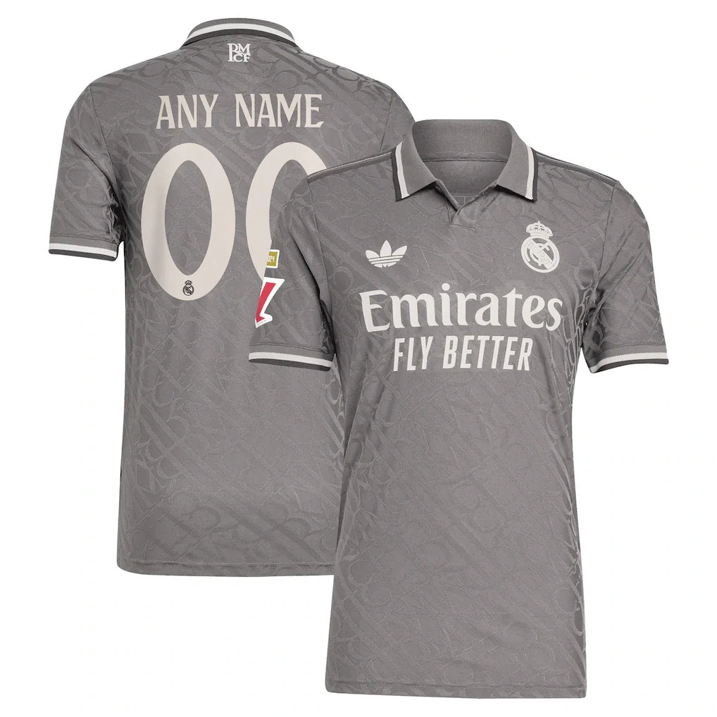 Real Madrid 2024/25 Third Custom Jersey - Charcoal