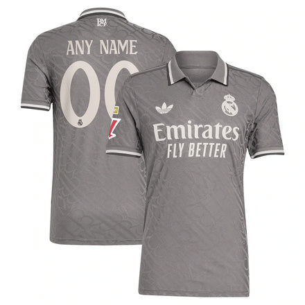 Real Madrid 2024/25 Third Custom Jersey - Charcoal
