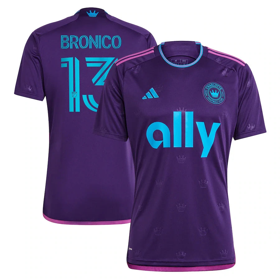 Brandt Bronico Charlotte FC adidas 2023 Crown Jewel Kit Jersey - Purple