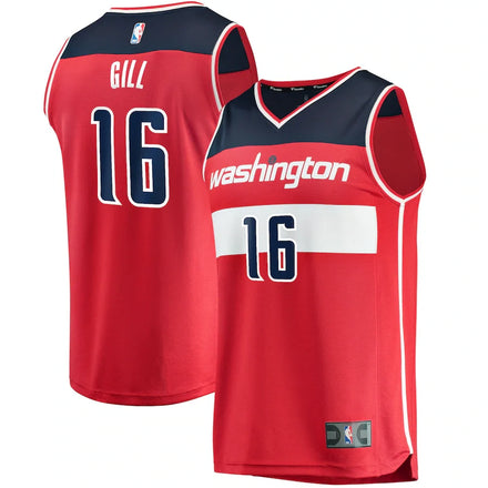 Anthony Gill Washington Wizards Fanatics Fast Break Jersey - Icon Edition - Red