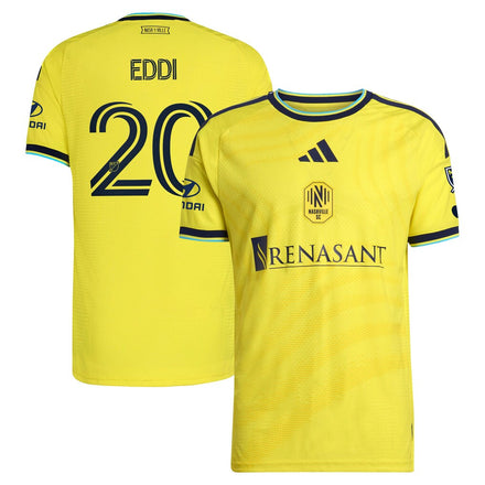 Edvard Tagseth Nashville SC 2026 The Reverb Kit On-Field Patch Jersey - Yellow