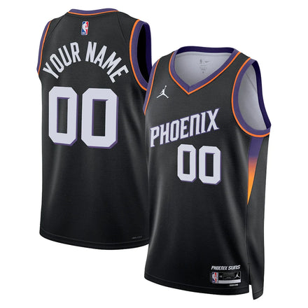 Phoenix Suns Unisex Swingman Custom Jersey - Statement Edition - Black