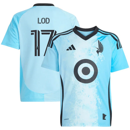 Robin Lod Minnesota United FC adidas Youth 2025 CONVERGENCE Player Jersey - Blue