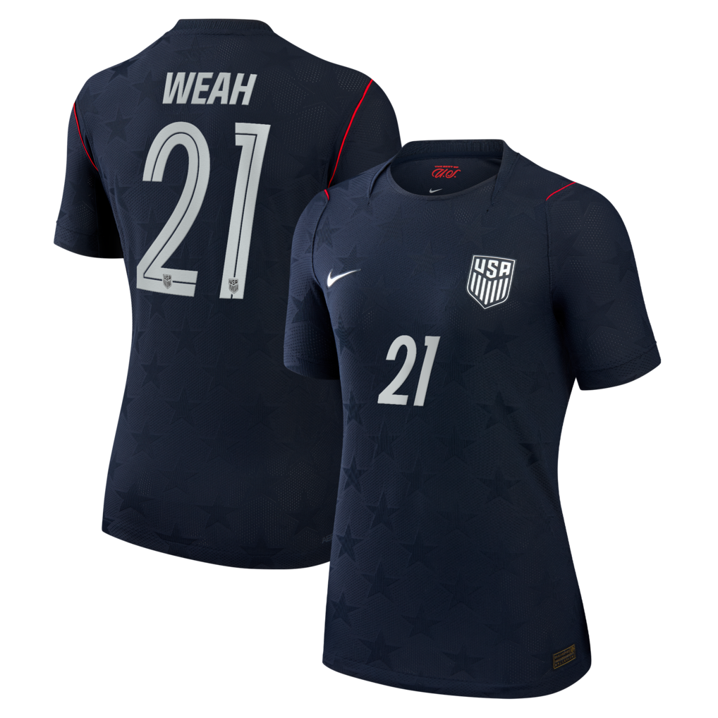Timothy Weah USMNT Women's 2026 Away Match - Blue