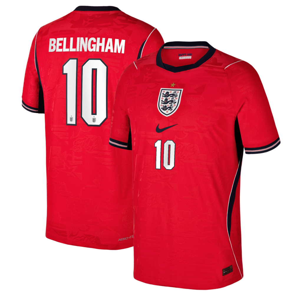 Jude Bellingham England National Team Youth 2026 Away Match - Red