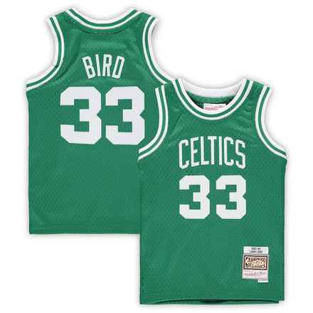 Larry Bird Boston Celtics Preschool 1985/86 Hardwood Classics Throwback Team Jersey - Kelly Green