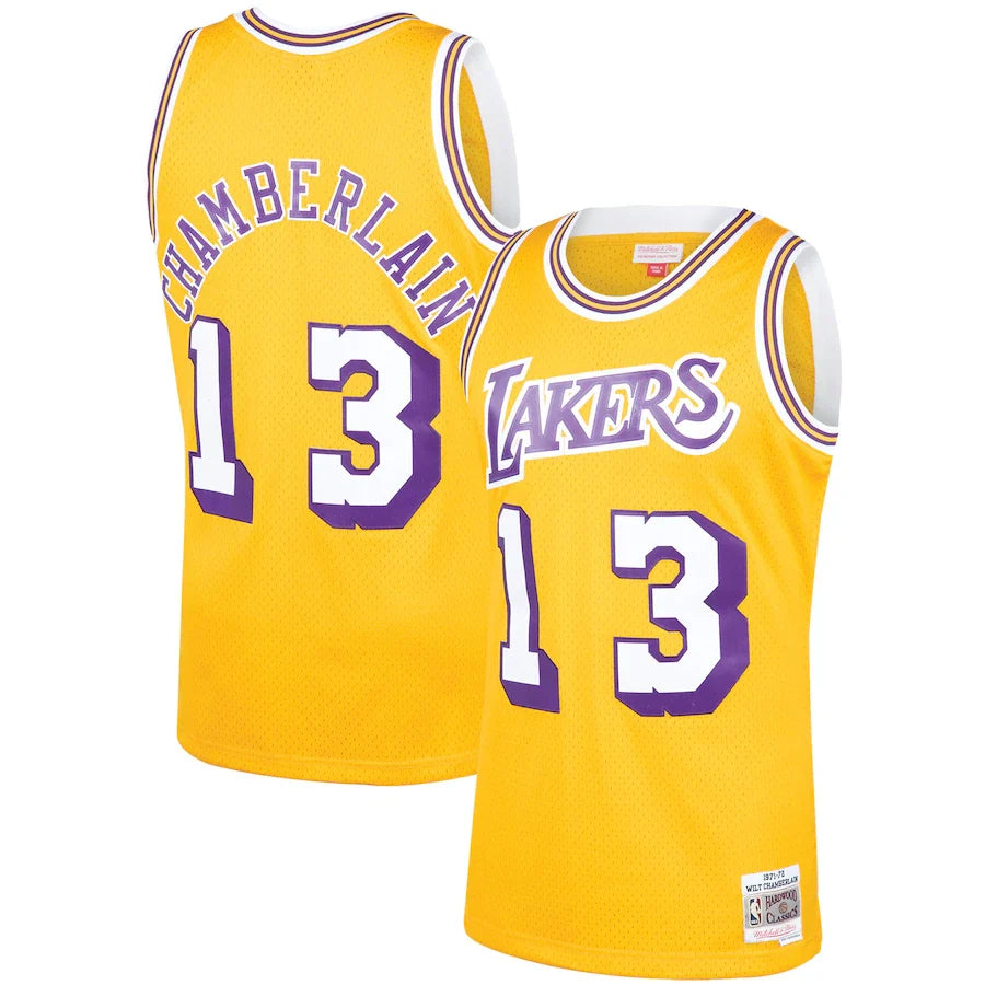 Wilt Chamberlain Los Angeles Lakers 1971/72 Hardwood Classics - Gold
