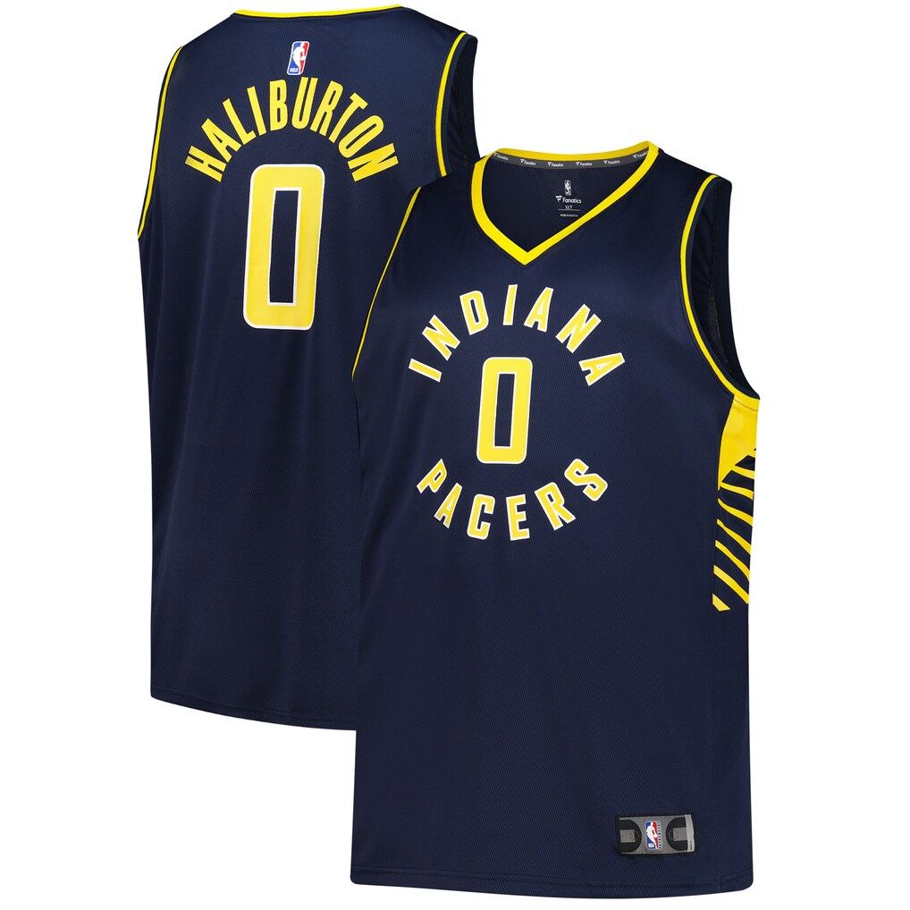 Tyrese Haliburton Indiana Pacers Big & Tall Jersey - Icon Edition - Navy