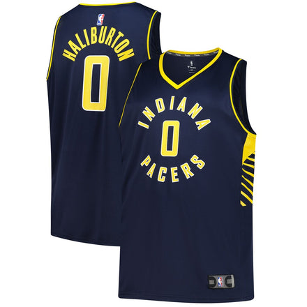 Tyrese Haliburton Indiana Pacers Big & Tall Jersey - Icon Edition - Navy