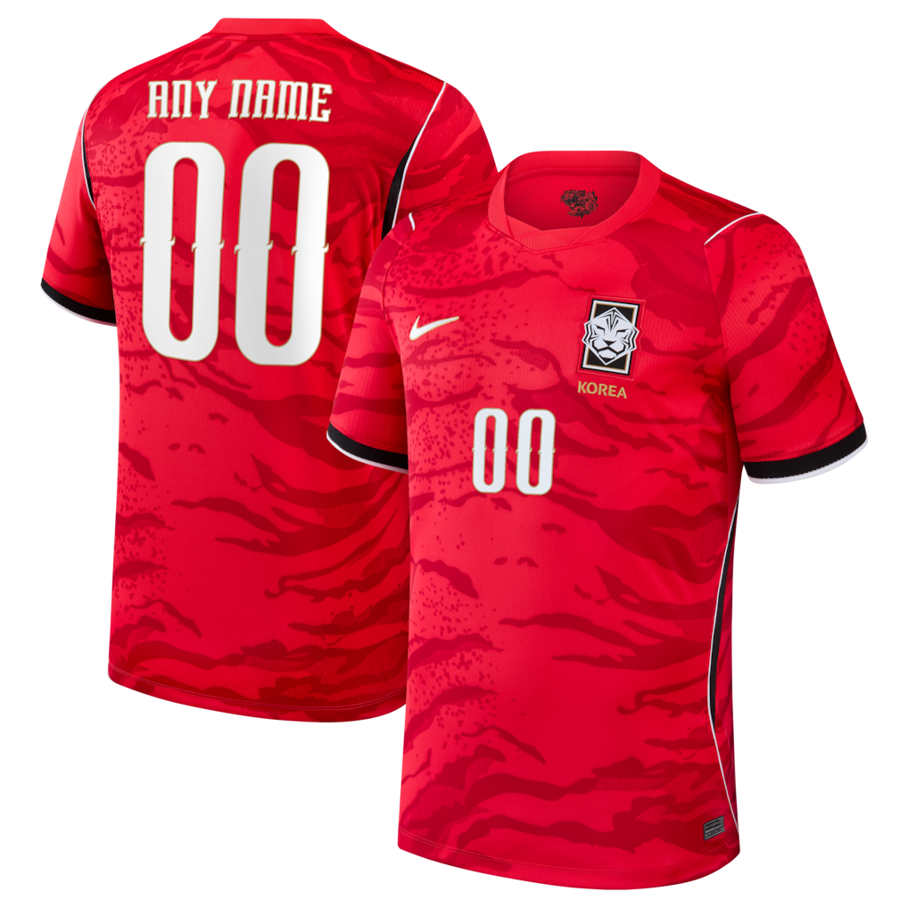 South Korea National Team Nike 2026 Home Stadium Custom Jersey - Red
