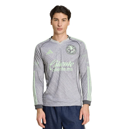 Club America adidas 2025/26 Third Long Sleeve Jersey - Gray