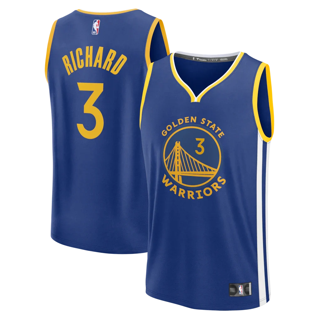 Will Richard Golden State Warriors Fanatics Fast Break Jersey - Blue - Icon Edition