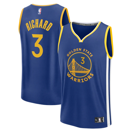 Will Richard Golden State Warriors Fanatics Fast Break Jersey - Blue - Icon Edition