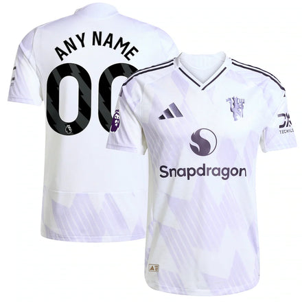 Manchester United 2025/26 Away Custom Jersey - White