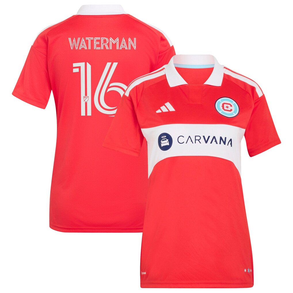 Joel Waterman Chicago Fire adidas Women's 2026 Forever Red Jersey - Red