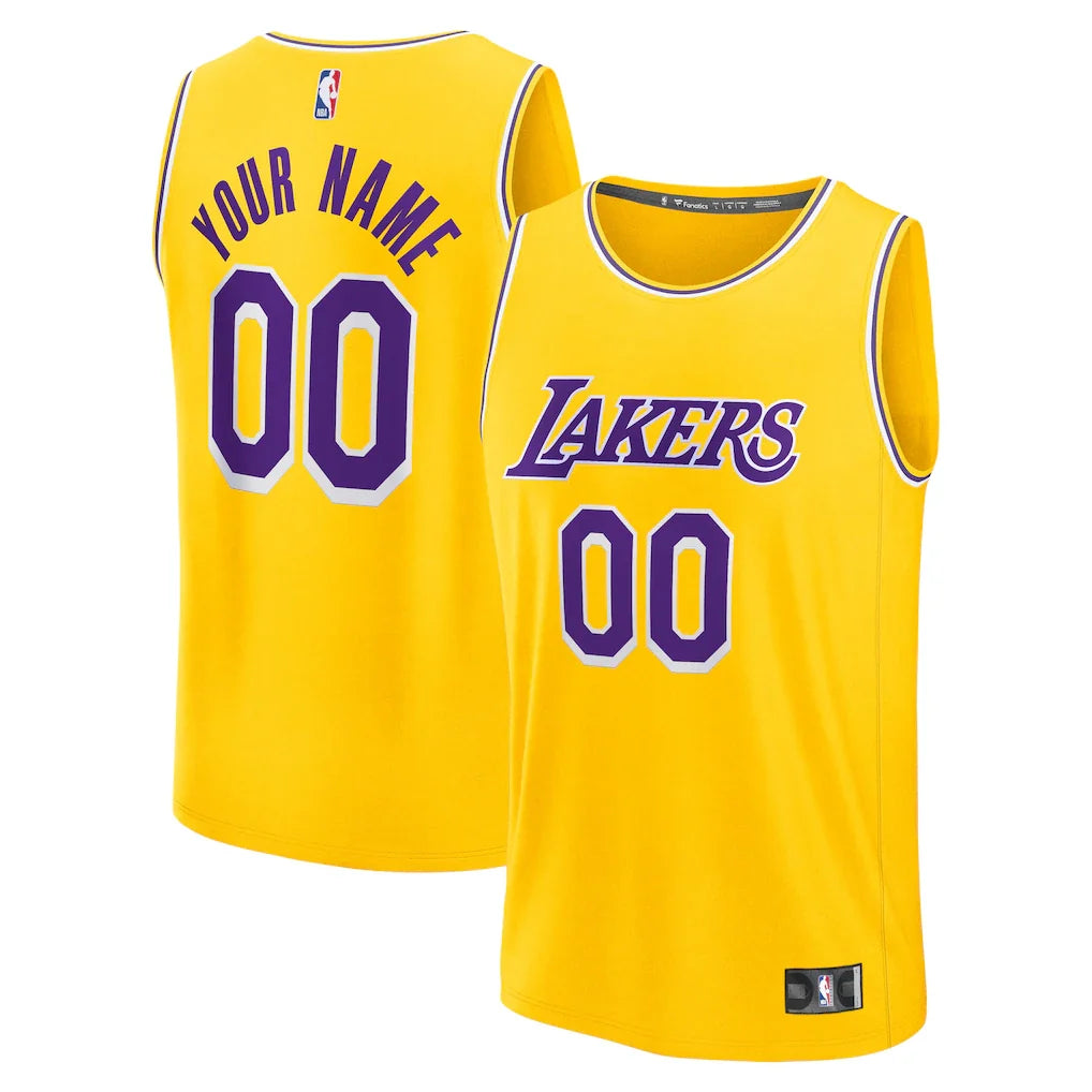 Los Angeles Lakers Custom Jersey - Icon Edition - Gold