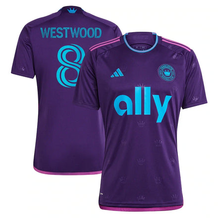 Ashley Westwood Charlotte FC adidas 2023 Crown Jewel Kit Jersey - Purple
