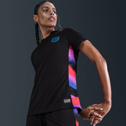 England Women's National Team Nike Women's 2025/26 Away Jersey - Black