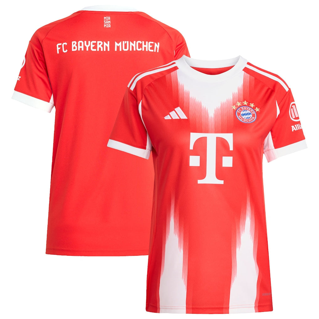 Bayern Munich adidas Women's 2025/26 Home Jersey - Red