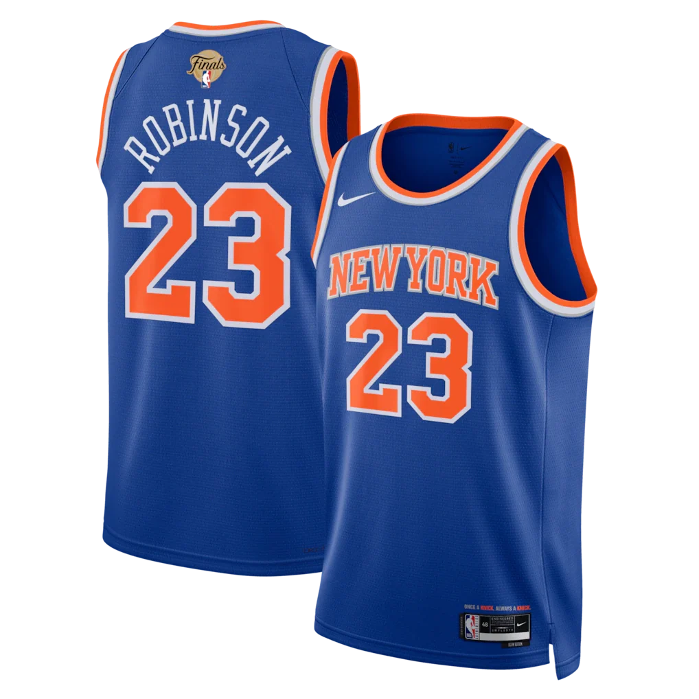 Mitchell Robinson New York Knicks Unisex 2026 NBA Finals Patch - Icon Edition - Blue