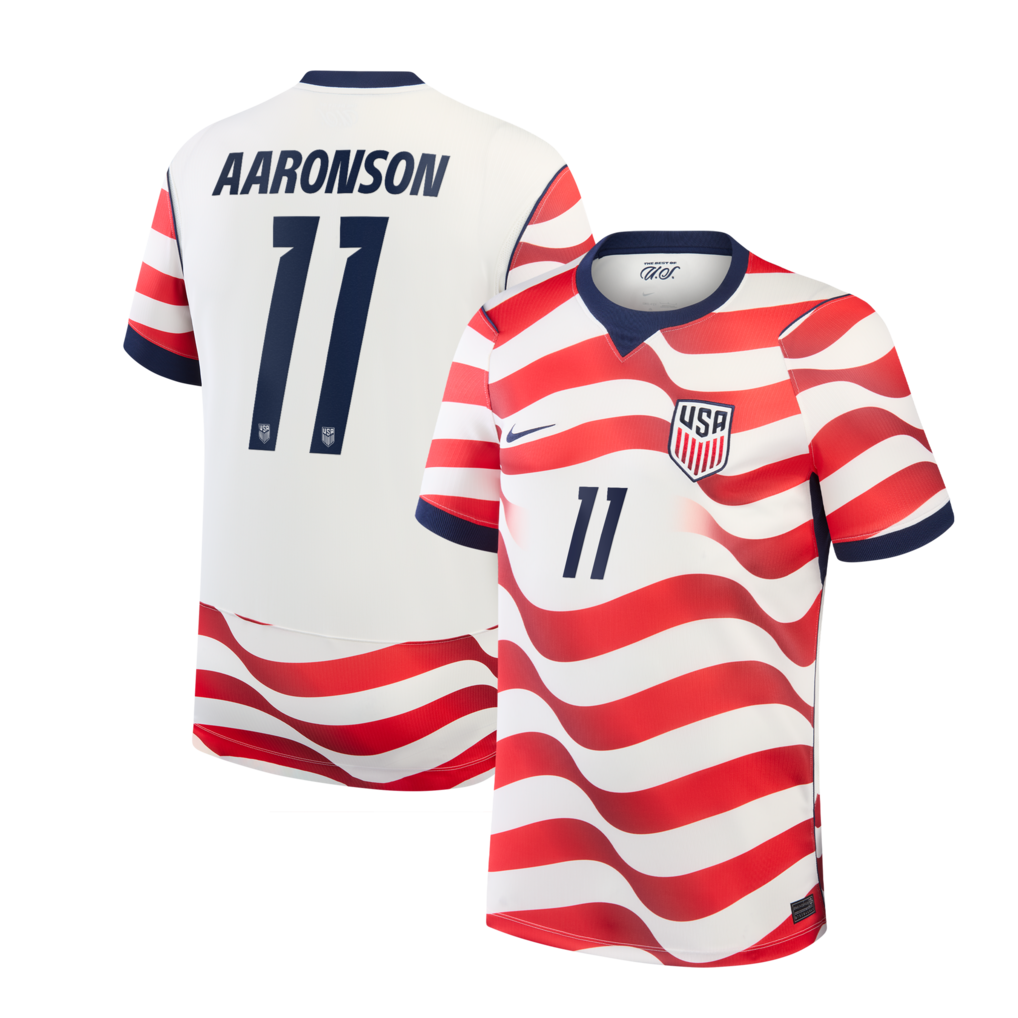 Brenden Aaronson USMNT Nike 2026 Home Stadium Jersey - White