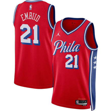 Joel Embiid Philadelphia 76ers Unisex - Statement Edition - Red