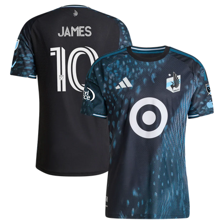 James Rodriguez Minnesota United FC 2026 The Decade Kit On-Field Patch Jersey - Black