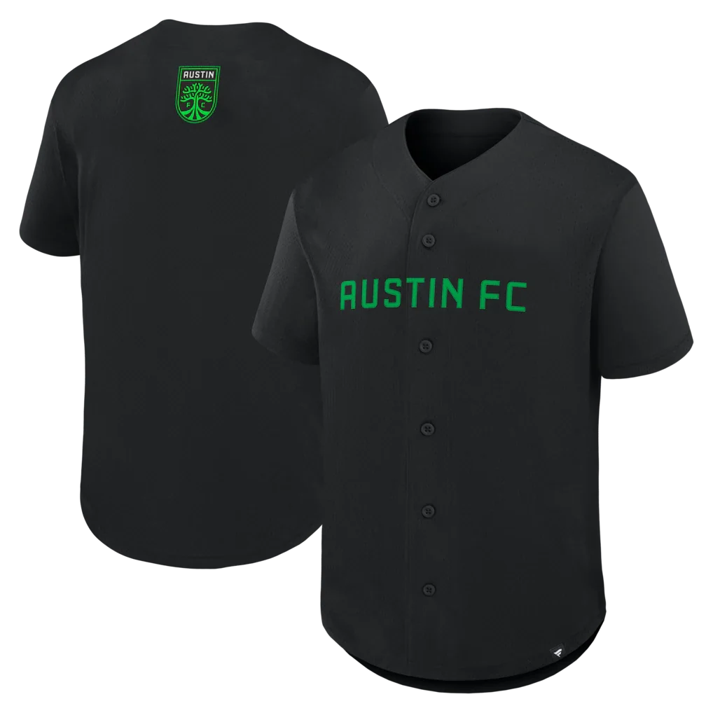 Austin FC Maximum Intensity Button-Up Jersey - Black