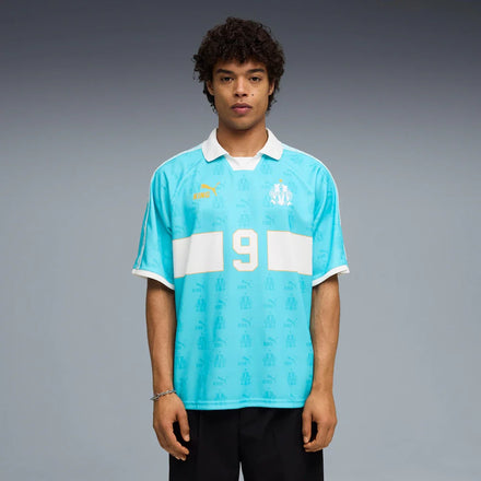 Olympique Marseille KING Retro Fashion Jersey - Turquoise